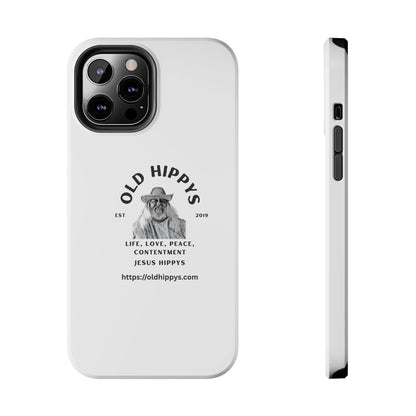 Old Hippys Phone Case — 'Life, Love, Peace, Contentment' Tough Protective Case
