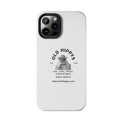 Old Hippys Phone Case — 'Life, Love, Peace, Contentment' Tough Protective Case