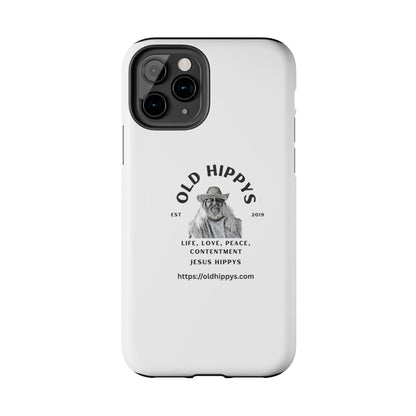 Old Hippys Phone Case — 'Life, Love, Peace, Contentment' Tough Protective Case