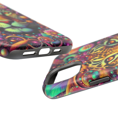 Leopard Psychedelic Phone Case — Vibrant Impact-Resistant iPhone Cover