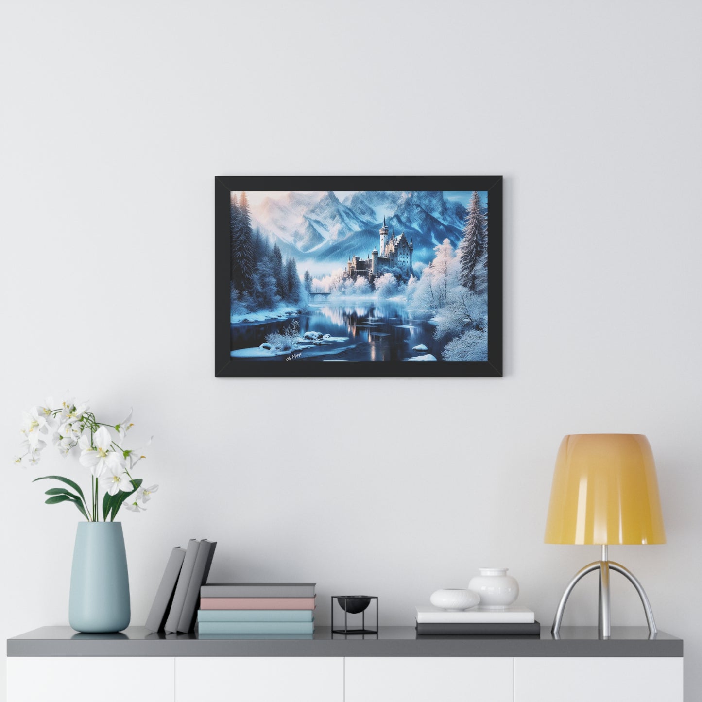 Winter Castle Framed Poster