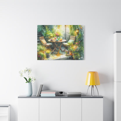 Serene Garden #1 Canvas Wrap