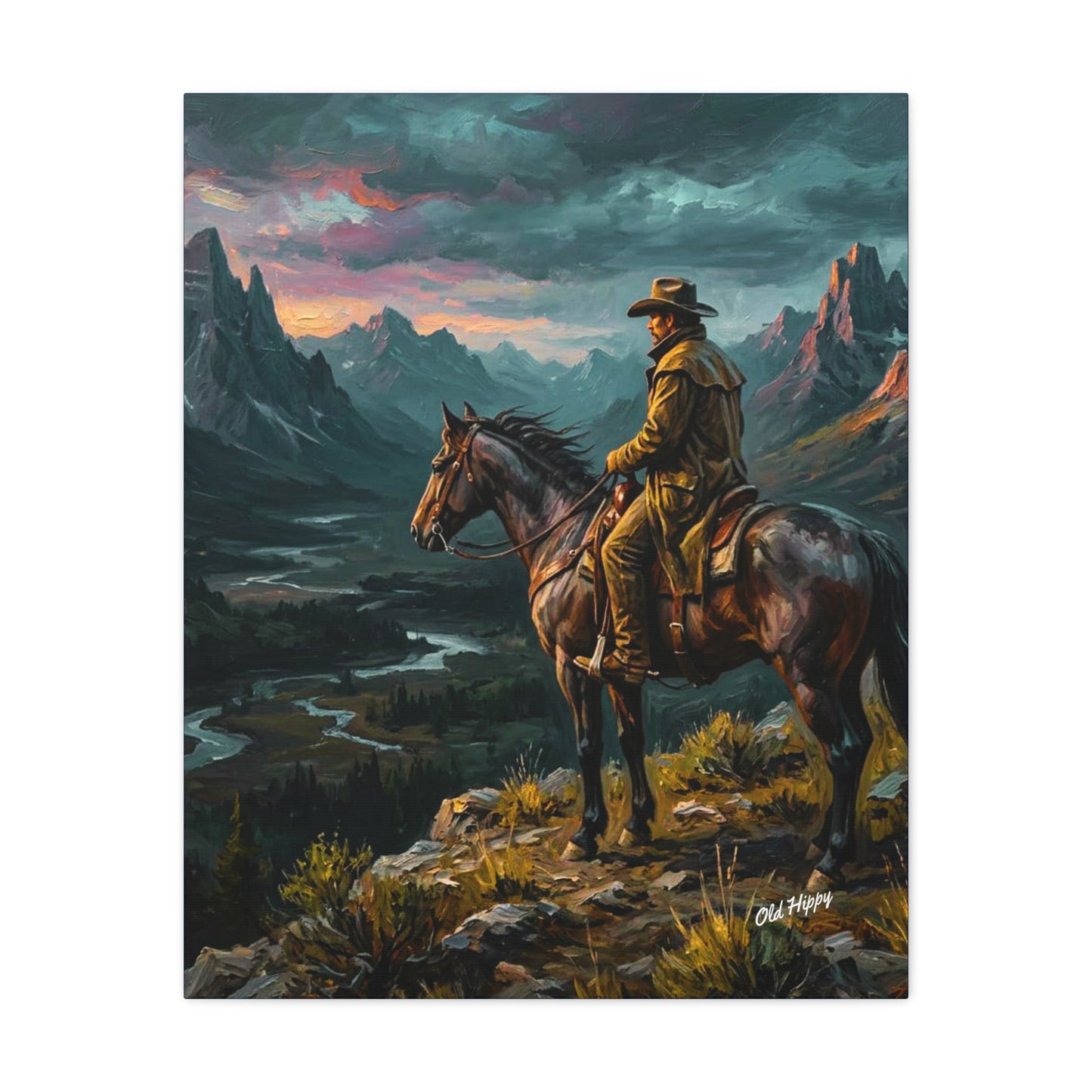 High Country Rider AI Canvas by Old Hippy