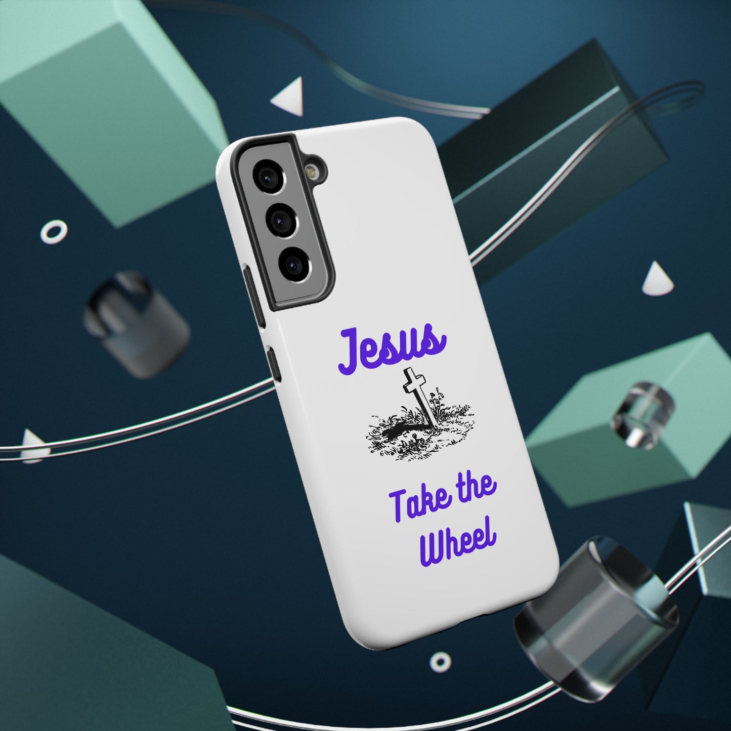 Jesus Take the Wheel Phone Case — Christian Impact-Resistant iPhone Case