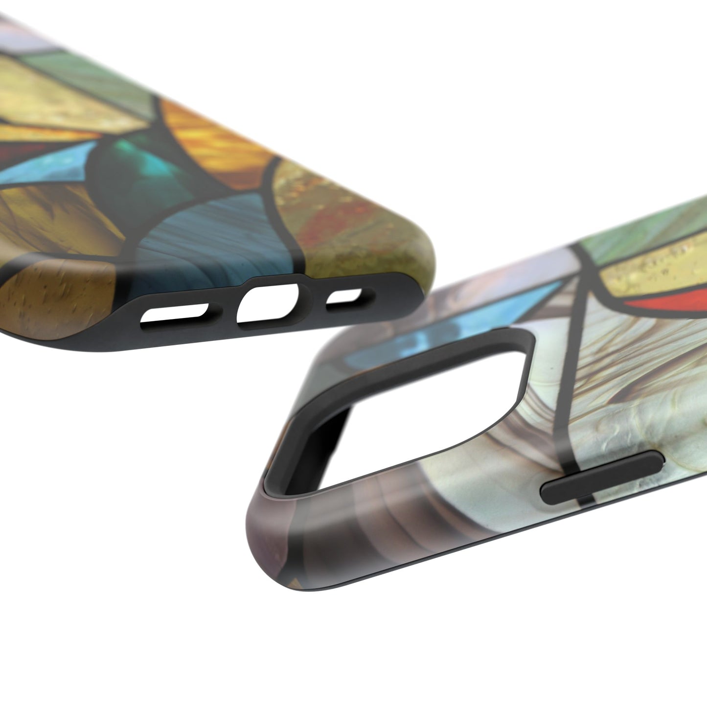 Stained Glass Impact Phone Case — Colorful Mosaic Protective Cover