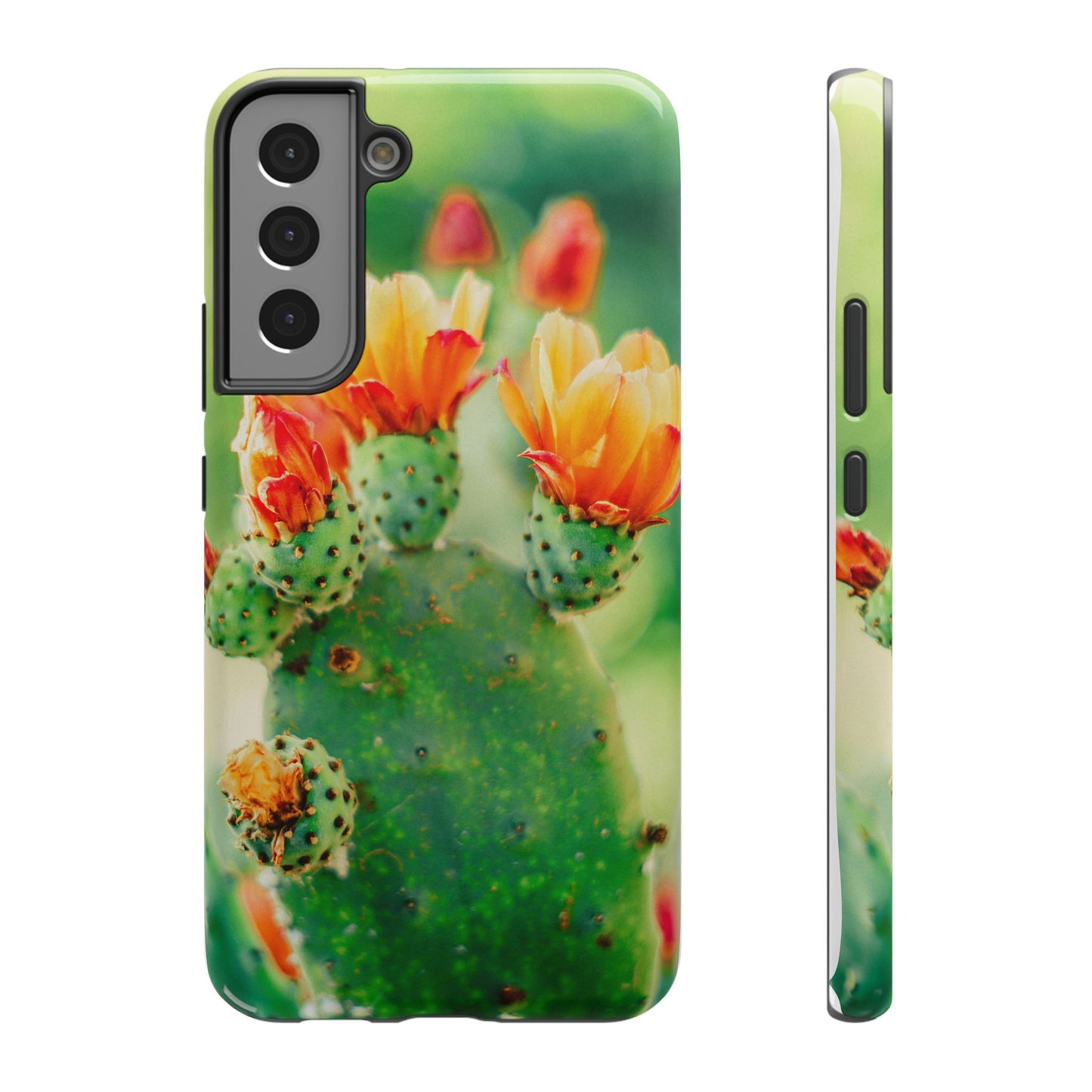 Cactus Bloom Phone Case — Impact-Resistant Floral iPhone Cover