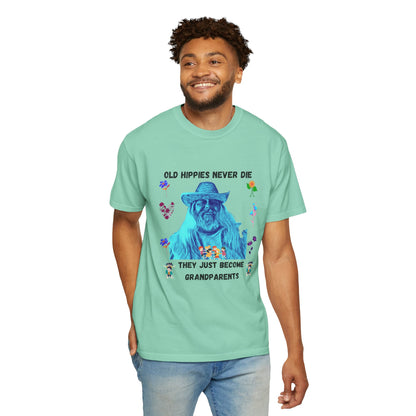 Hippie Grandparent T-Shirt — 'Mark Your Transition from Young Hippie to Hippie Grandparent'
