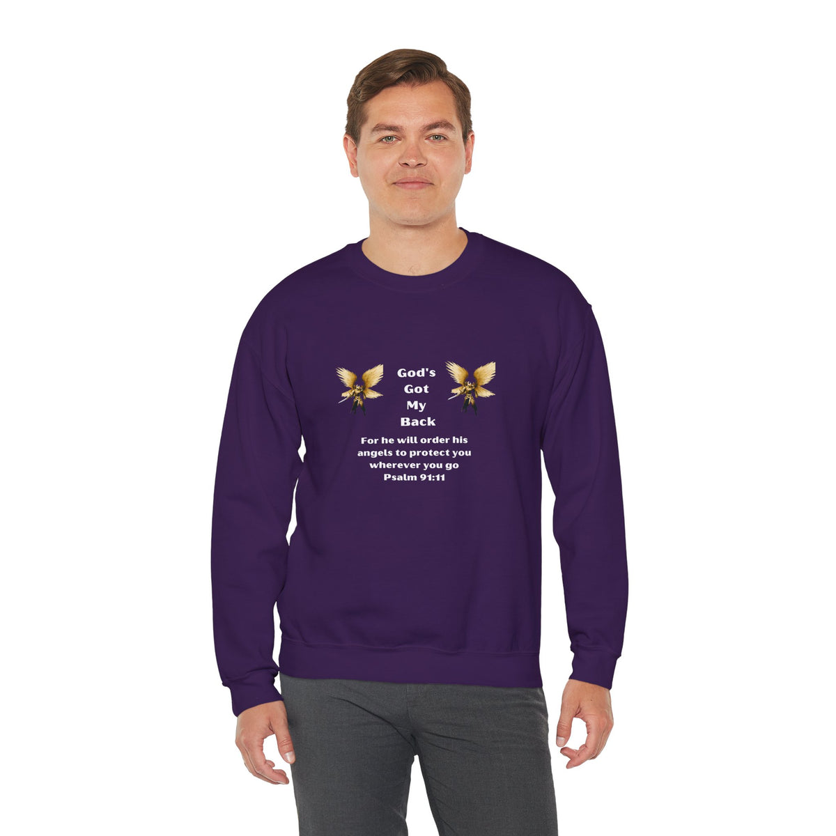 God's Got  My Back Crewneck Sweatshirt