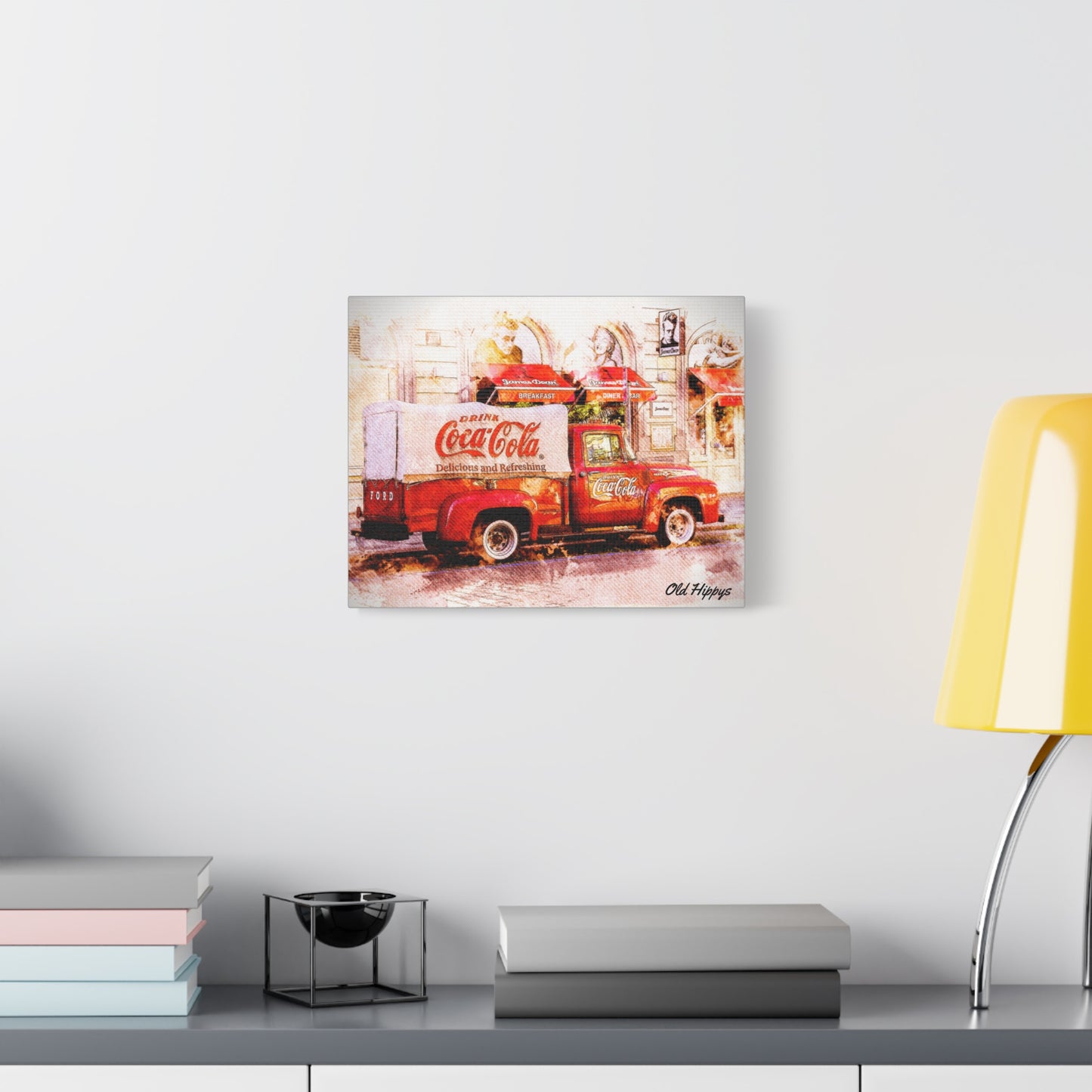 Vintage Coca‑Cola Delivery Truck Matte Canvas Print