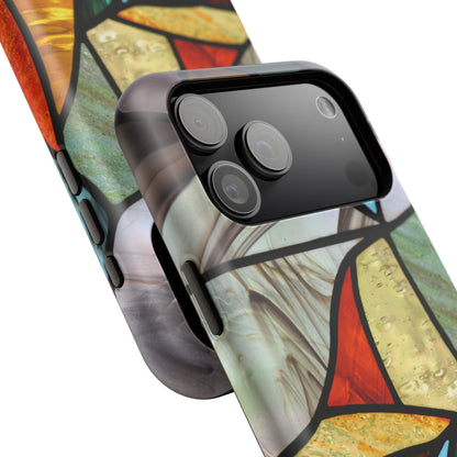 Stained Glass Impact Phone Case — Colorful Mosaic Protective Cover