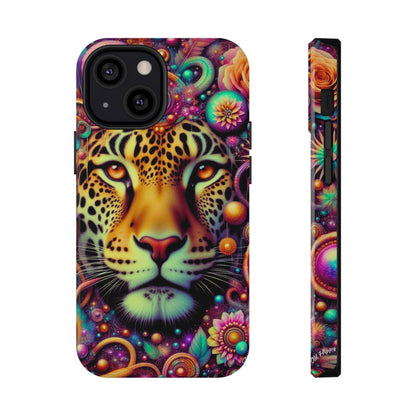 Leopard Psychedelic Phone Case — Vibrant Impact-Resistant iPhone Cover