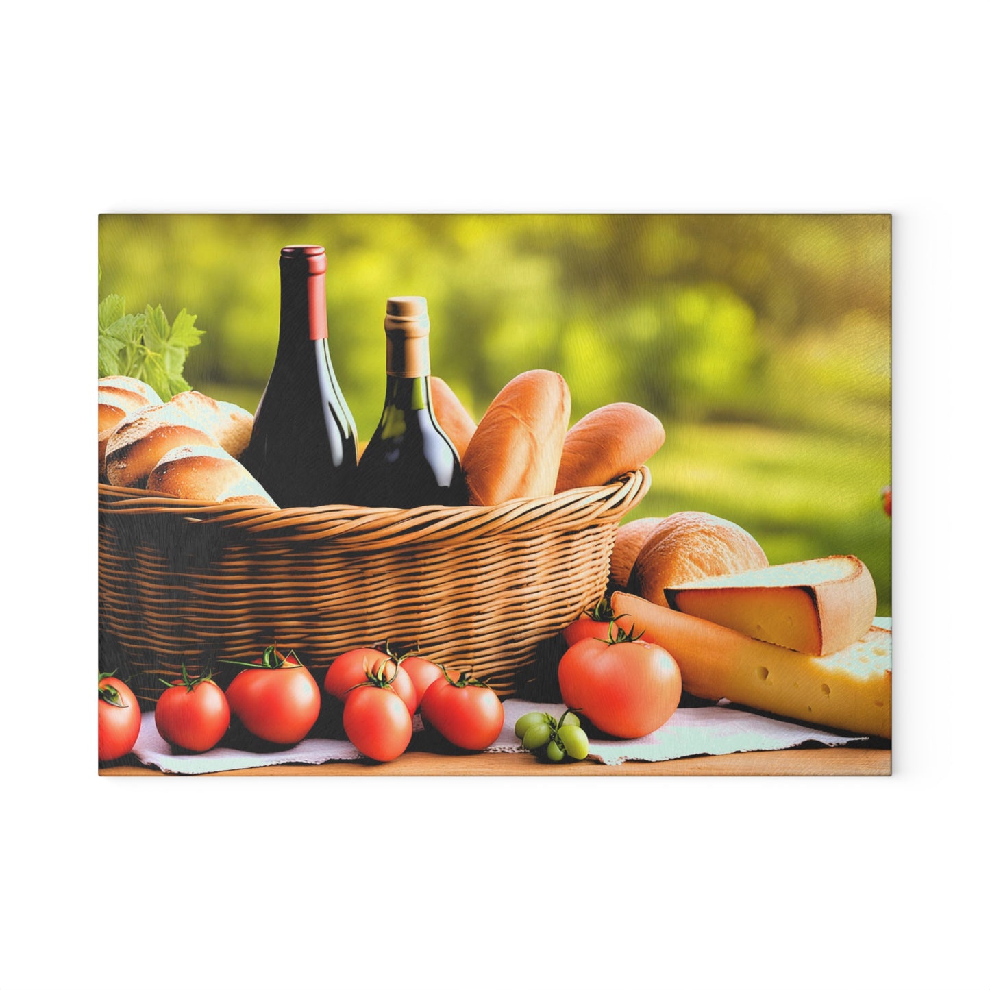 Food for Lovers Glass Cutting Board