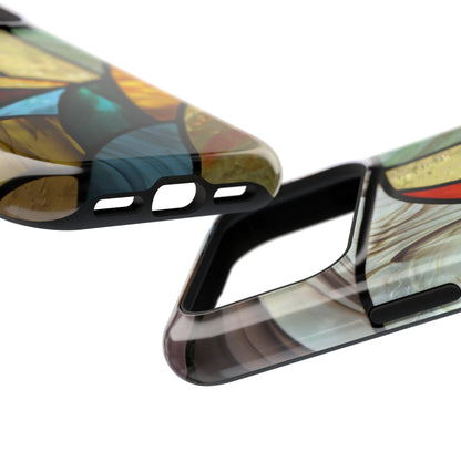 Stained Glass Impact Phone Case — Colorful Mosaic Protective Cover