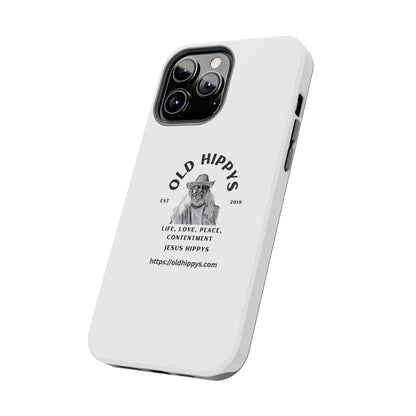 Old Hippys Phone Case — 'Life, Love, Peace, Contentment' Tough Protective Case