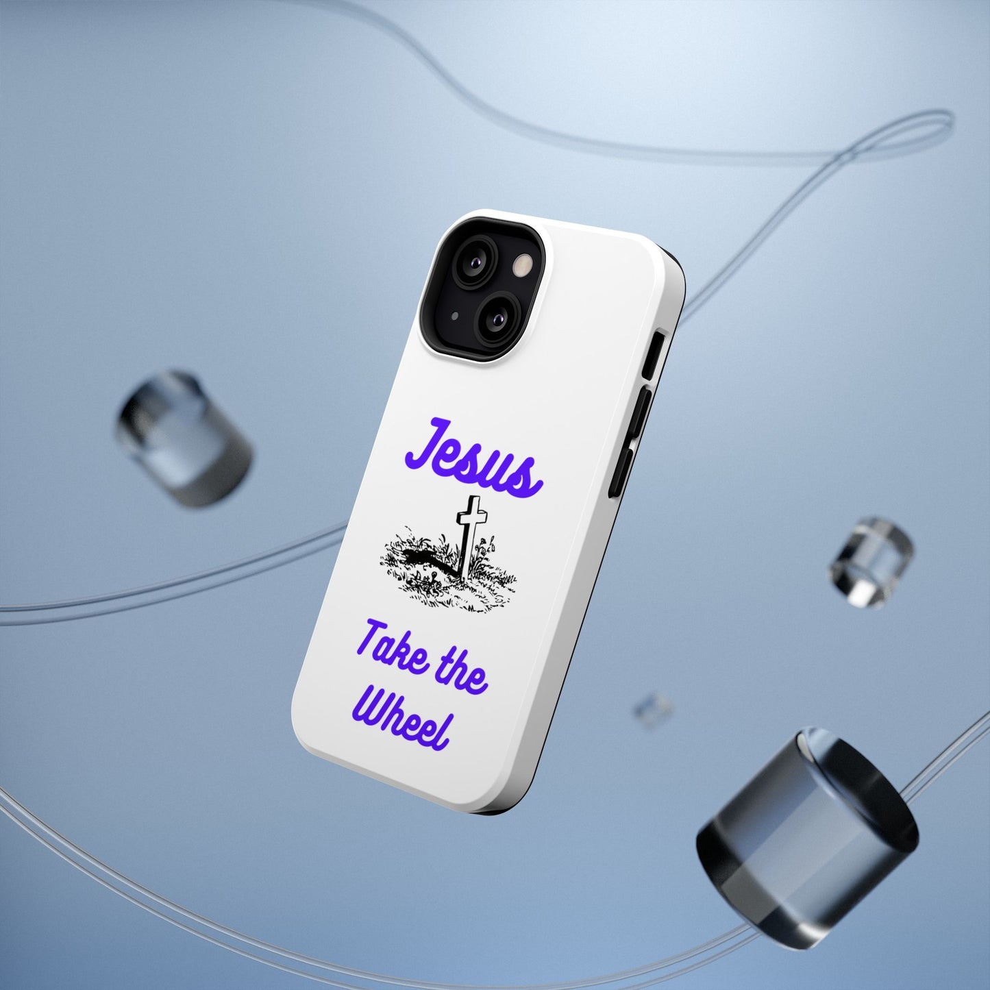 Jesus Take the Wheel Phone Case — Christian Impact-Resistant iPhone Case