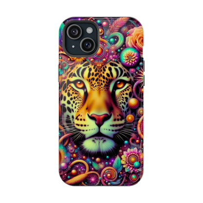 Leopard Psychedelic Phone Case — Vibrant Impact-Resistant iPhone Cover