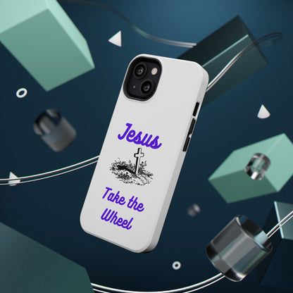 Jesus Take the Wheel Phone Case — Christian Impact-Resistant iPhone Case