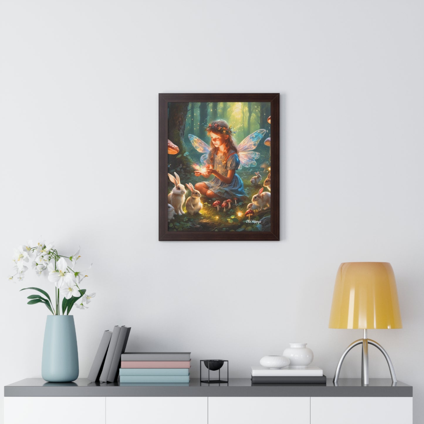 Young Fairy with Rabbits