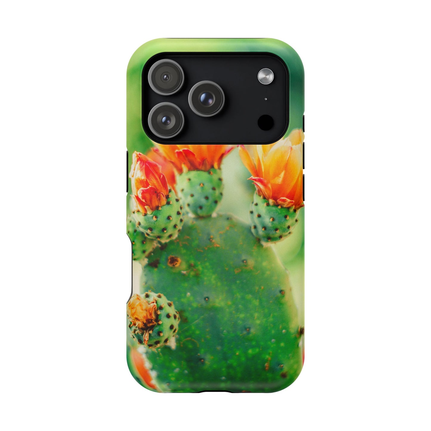 Cactus Bloom Phone Case — Impact-Resistant Floral iPhone Cover
