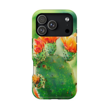 Cactus Bloom Phone Case — Impact-Resistant Floral iPhone Cover