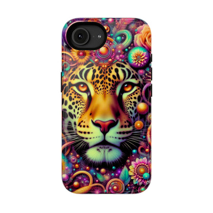 Leopard Psychedelic Phone Case — Vibrant Impact-Resistant iPhone Cover