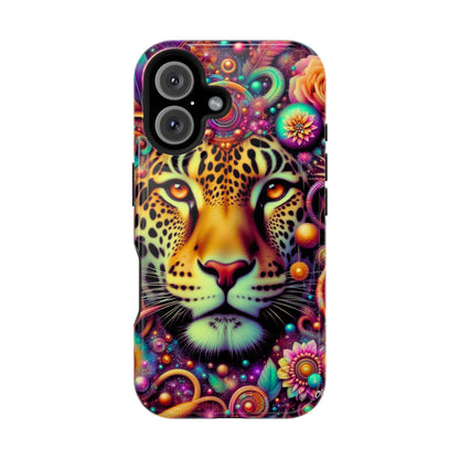 Leopard Psychedelic Phone Case — Vibrant Impact-Resistant iPhone Cover