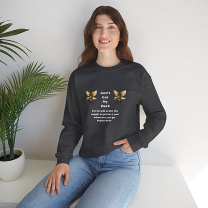 God's Got  My Back Crewneck Sweatshirt