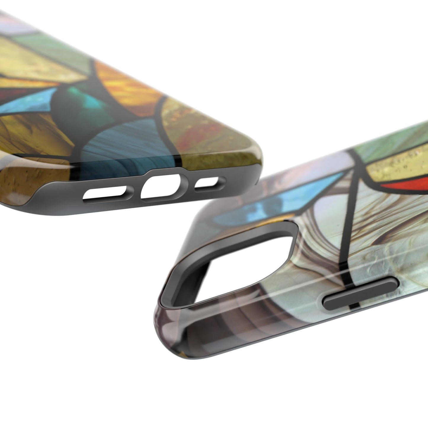 Stained Glass Impact Phone Case — Colorful Mosaic Protective Cover
