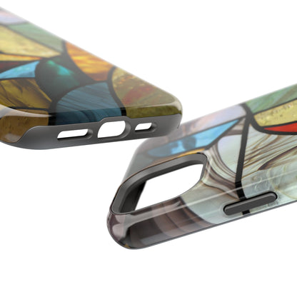 Stained Glass Impact Phone Case — Colorful Mosaic Protective Cover