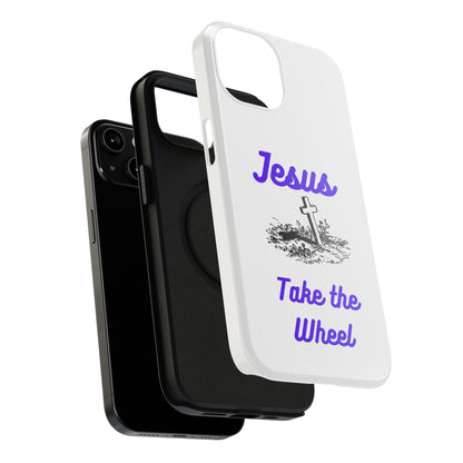 Jesus Take the Wheel Phone Case — Christian Impact-Resistant iPhone Case