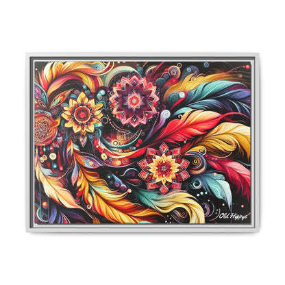 Bohemian Abstract Vision 3 Framed Canvas Wrap