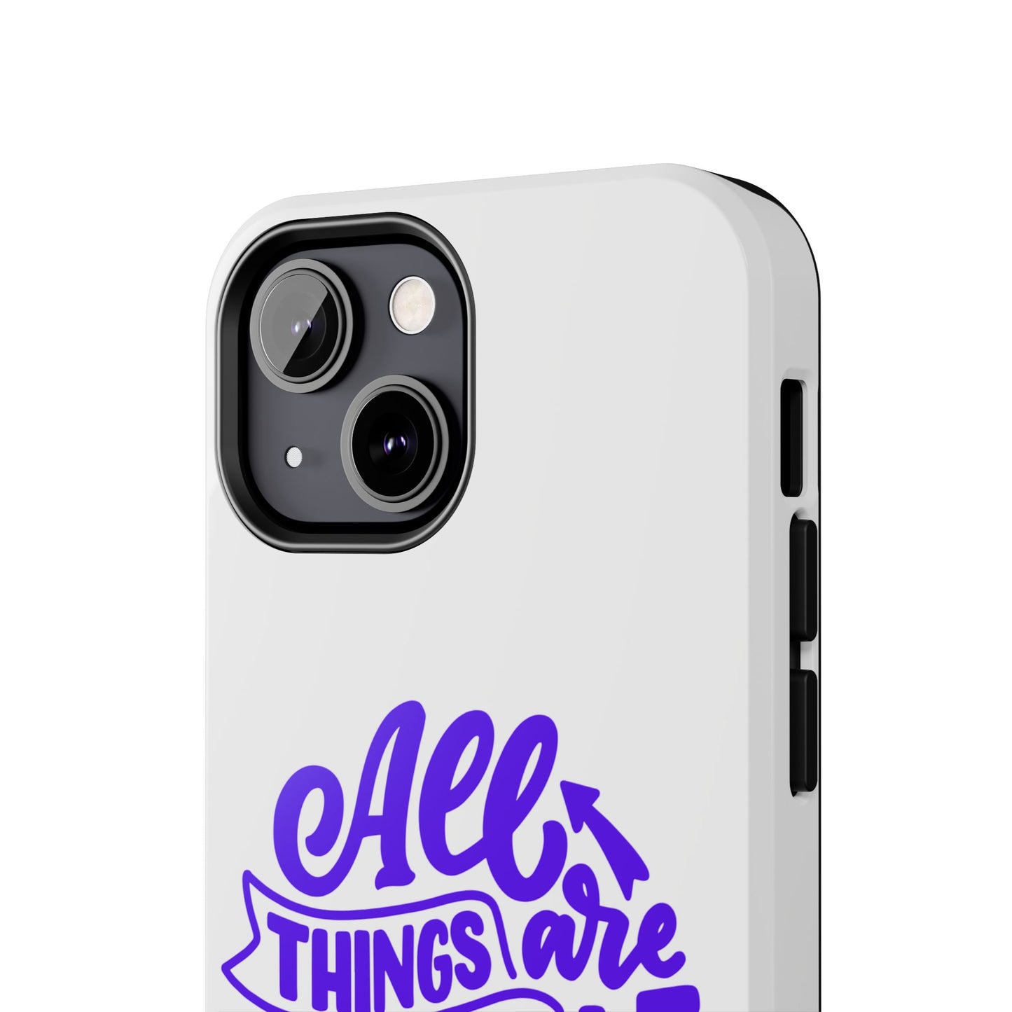 "All Things Are Possible If You Believe" (Mark 9:33) Christian Inspirational Protective Case