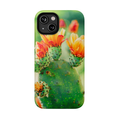 Cactus Bloom Phone Case — Impact-Resistant Floral iPhone Cover