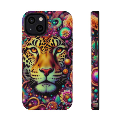 Leopard Psychedelic Phone Case — Vibrant Impact-Resistant iPhone Cover
