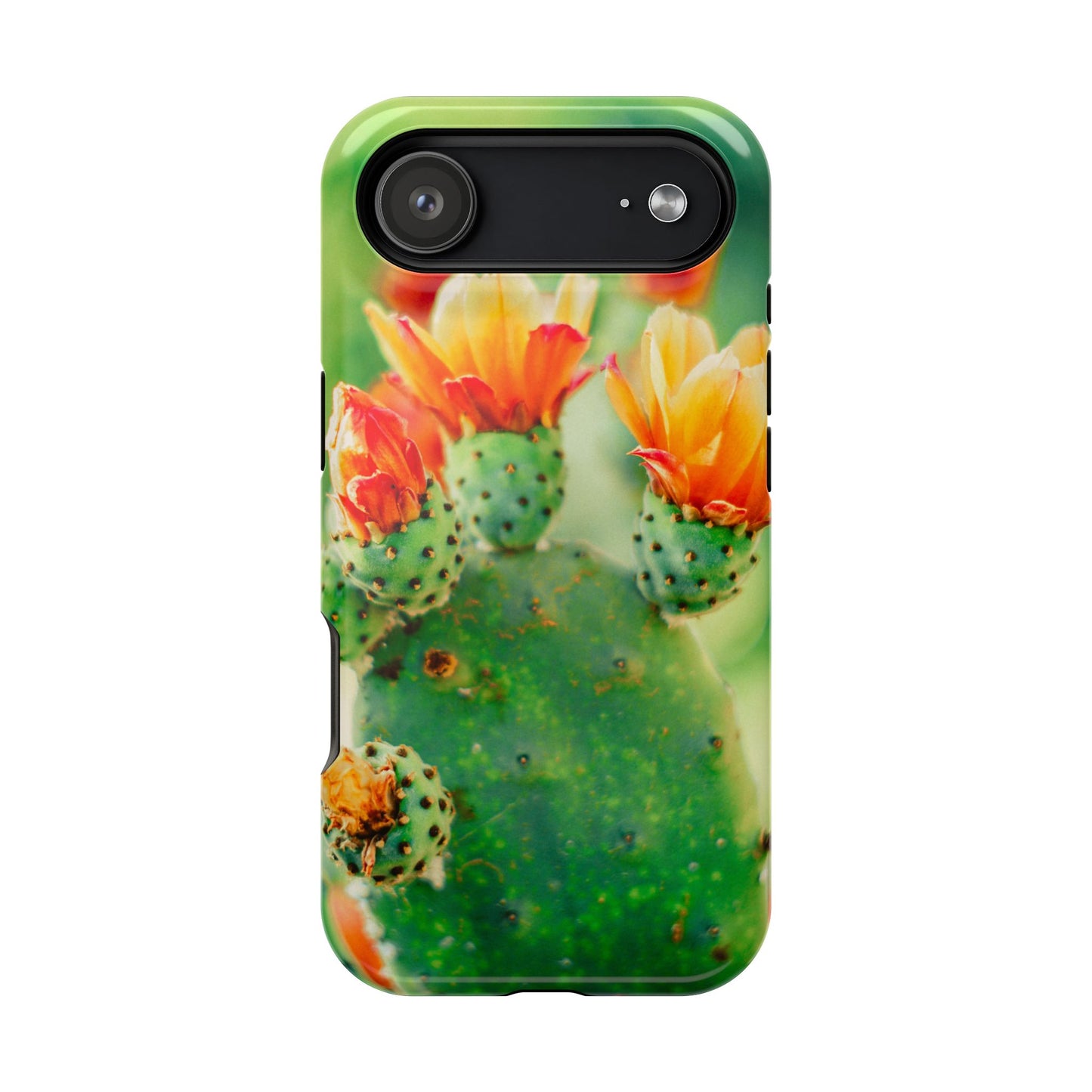 Cactus Bloom Phone Case — Impact-Resistant Floral iPhone Cover