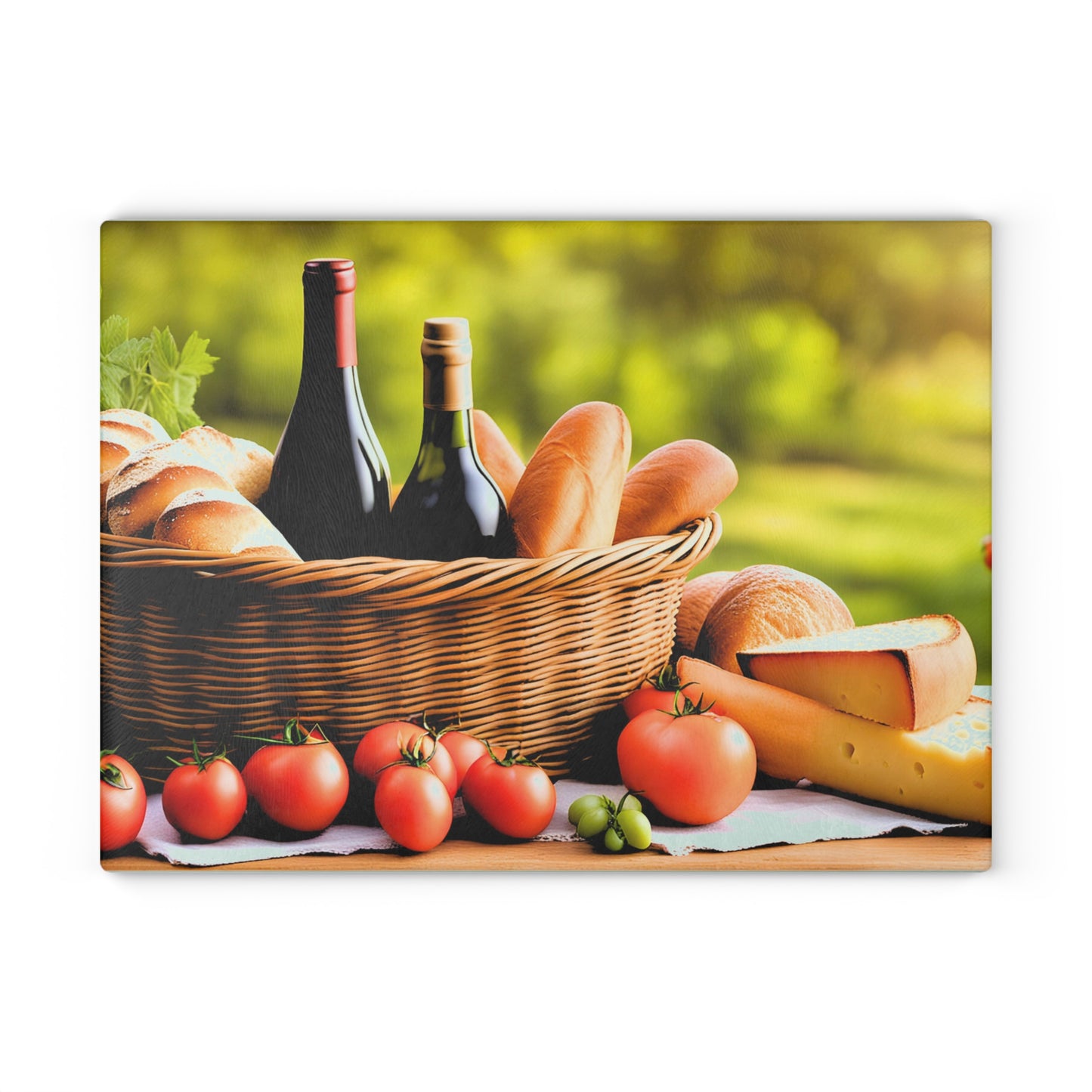 Food for Lovers Glass Cutting Board