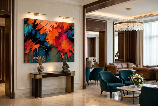 When Love Feels Like Leaving Abstract Canvas Art