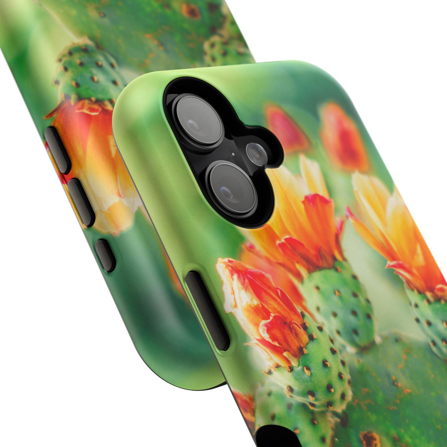 Cactus Bloom Phone Case — Impact-Resistant Floral iPhone Cover