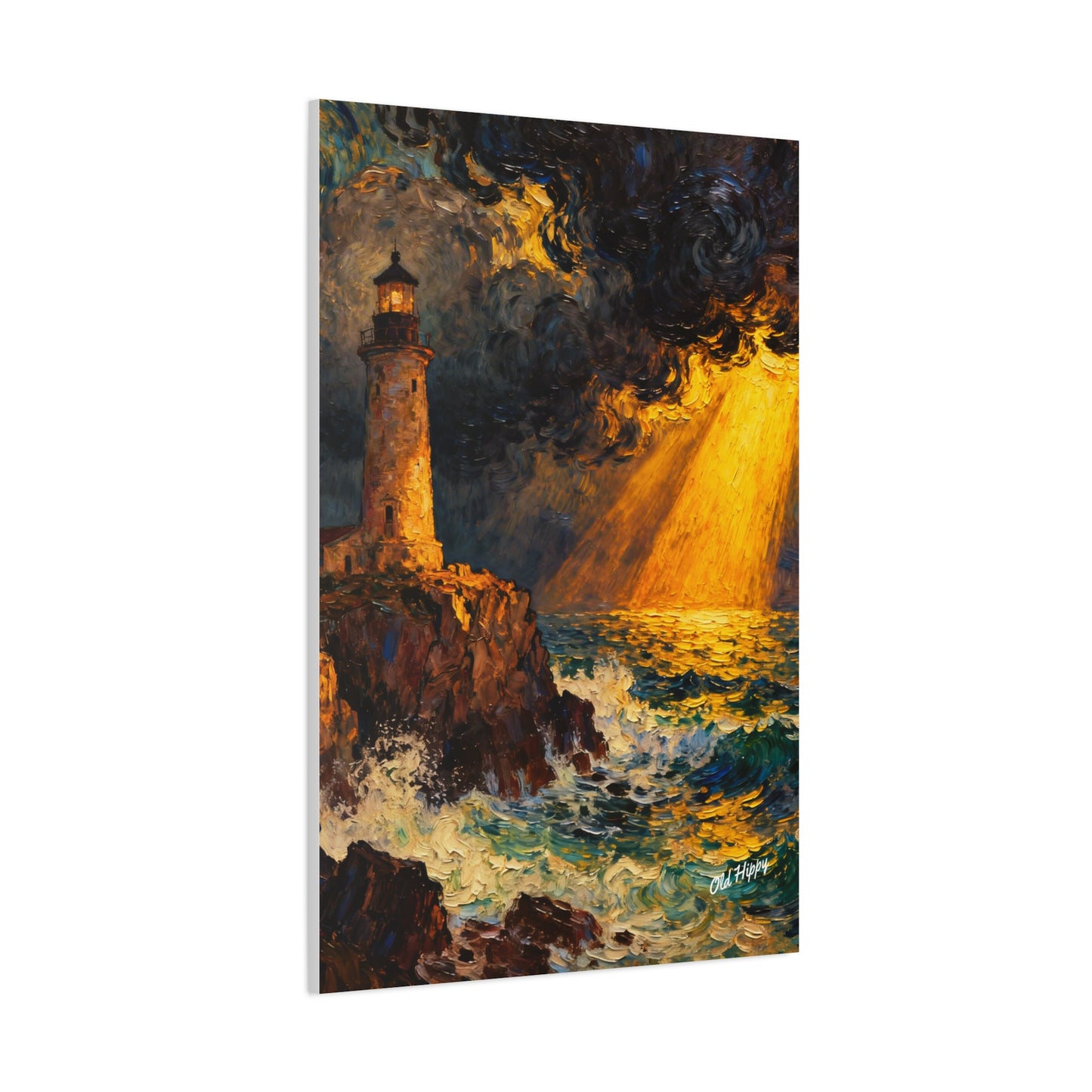 When Heaven Breaks Through Canvas Art by Old Hippy