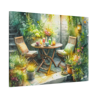 Serene Garden #1 Canvas Wrap