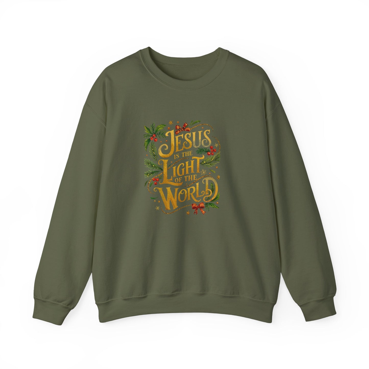 Jesus Light of the World Unisex Crewneck Sweatshirt