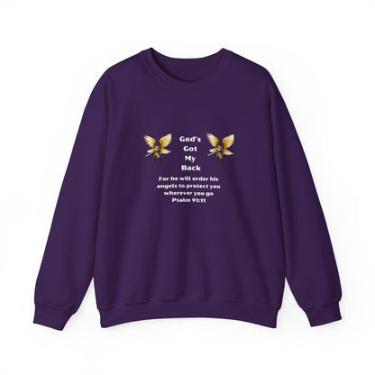 God's Got  My Back Crewneck Sweatshirt