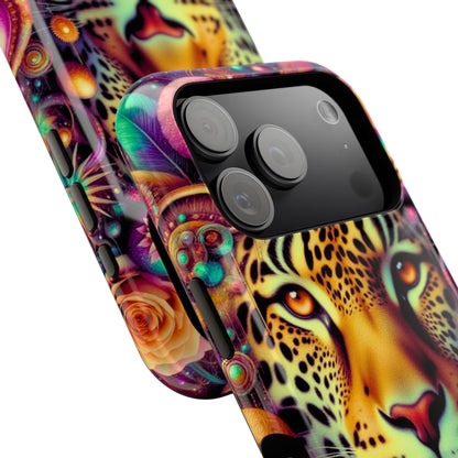 Leopard Psychedelic Phone Case — Vibrant Impact-Resistant iPhone Cover