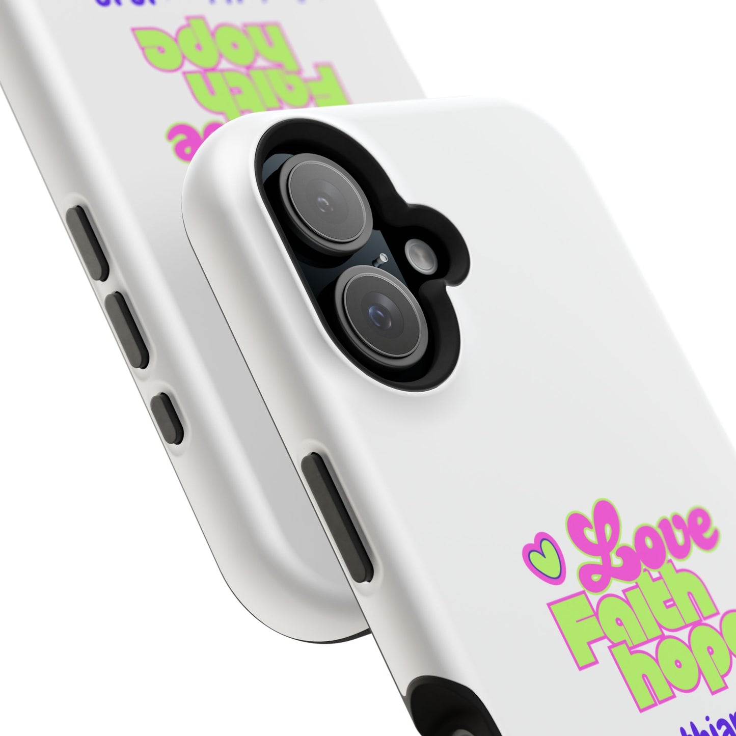 Impact-Resistant Phone Case — "Love Faith Hope" 1 Corinthians 13:13 Christian Protective Cover
