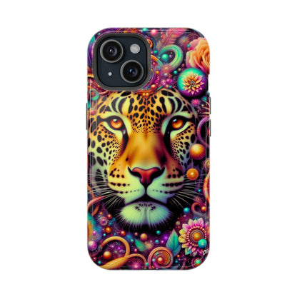 Leopard Psychedelic Phone Case — Vibrant Impact-Resistant iPhone Cover