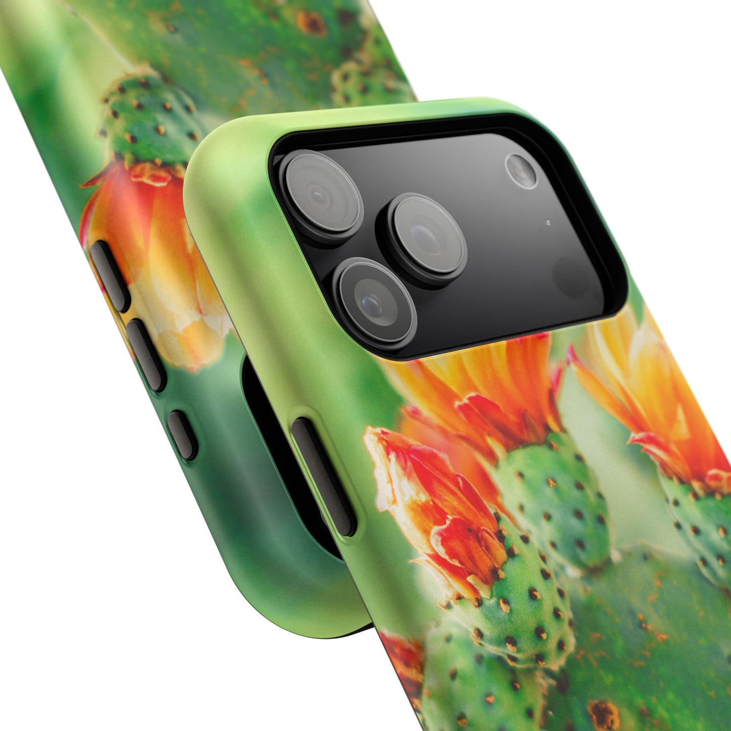 Cactus Bloom Phone Case — Impact-Resistant Floral iPhone Cover