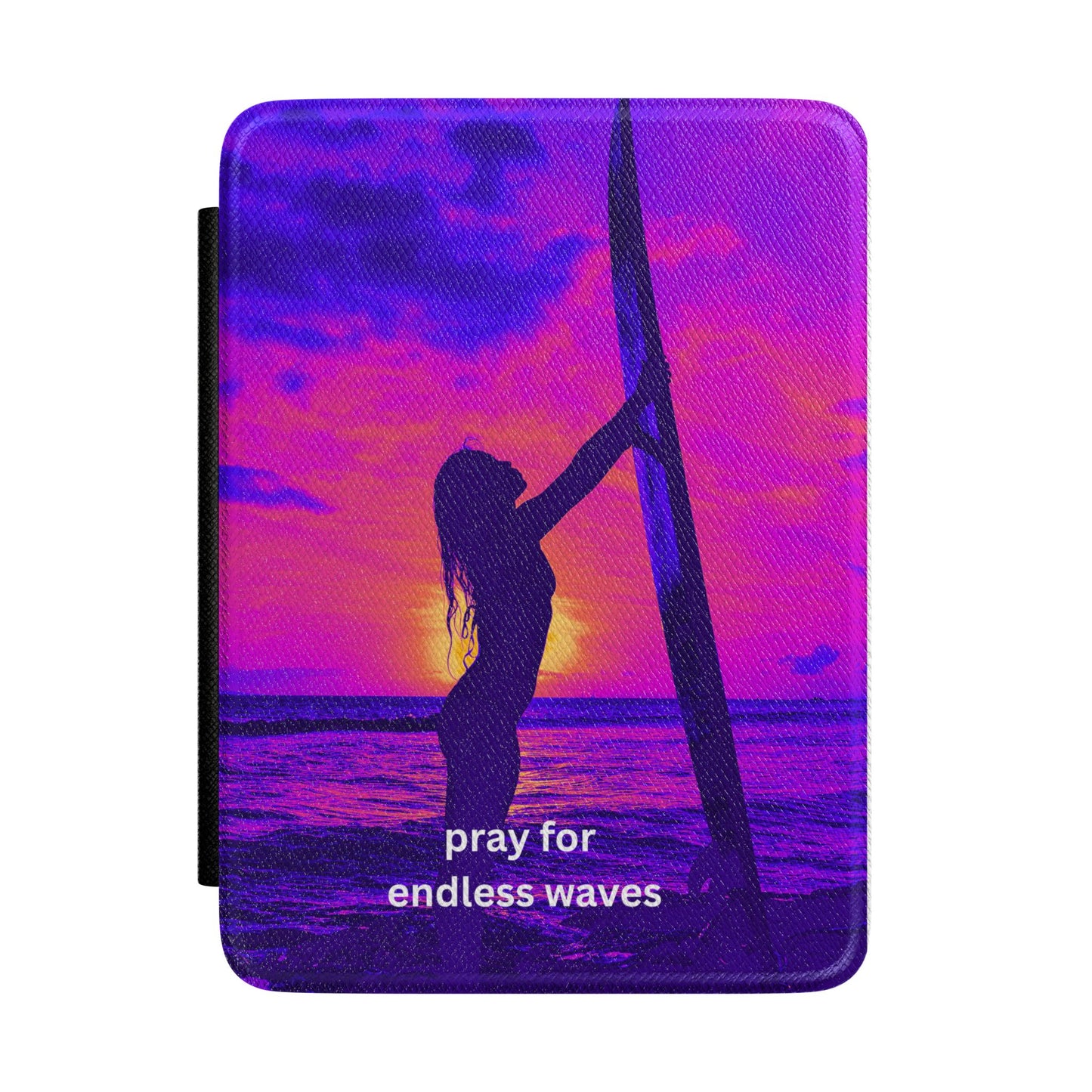 Kindle Case – 'Pray for Endless Waves' Surf Sunset Protective Cover
