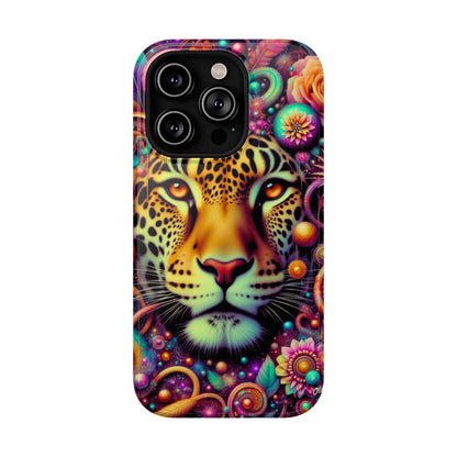 Leopard Psychedelic Phone Case — Vibrant Impact-Resistant iPhone Cover
