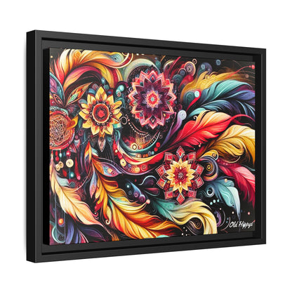 Bohemian Abstract Vision 3 Framed Canvas Wrap
