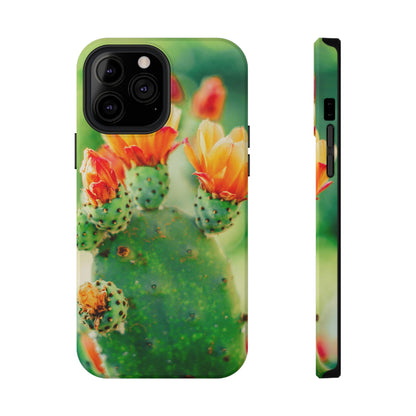 Cactus Bloom Phone Case — Impact-Resistant Floral iPhone Cover